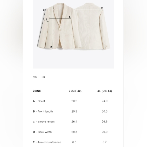 Zara Double Breasted Button Blazer - Picture 7 of 8